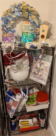 Lot glue guns, craft supplies, 3 tumblers, glass and more!