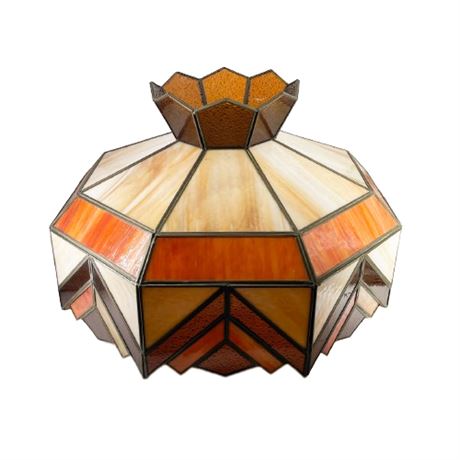 Vintage Stained Glass Cafe Lamp Shade