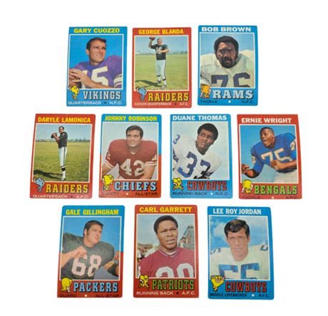 1971 Topps Football Cards