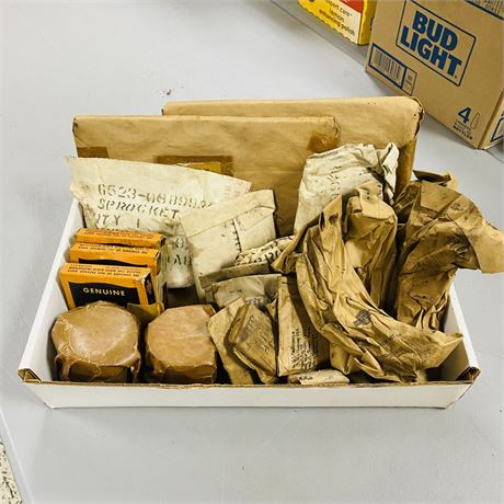NOS WW2 Army Surplus Harley Davidson Parts Lot