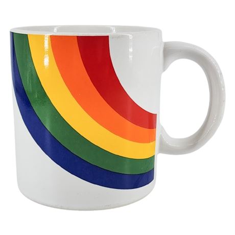 Vintage FTD Classic Rainbow Ceramic Coffee Mug