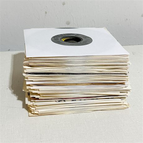 Lot of Approx 50 Vintage 45 Singles