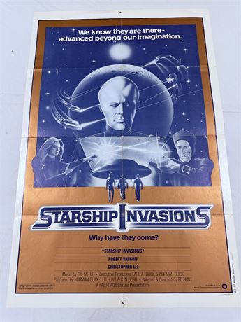 Starship Invasions Original 27x41” Movie Poster