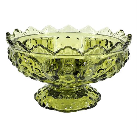 Fenton 'Hobnail Colonial Green' Candle Bowl