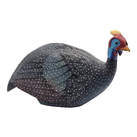 Limited Edition Hand Painted Feathers Friends Crowned Guinea Fowl II Figurine