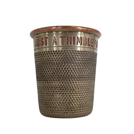 Vintage 2oz Jigger "Just A Thimbleful" by PHV & Co. ~ Made in England