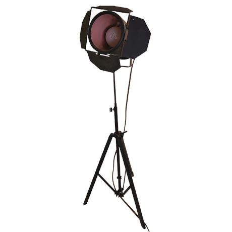 Vintage Industrial Spotlight With Stand