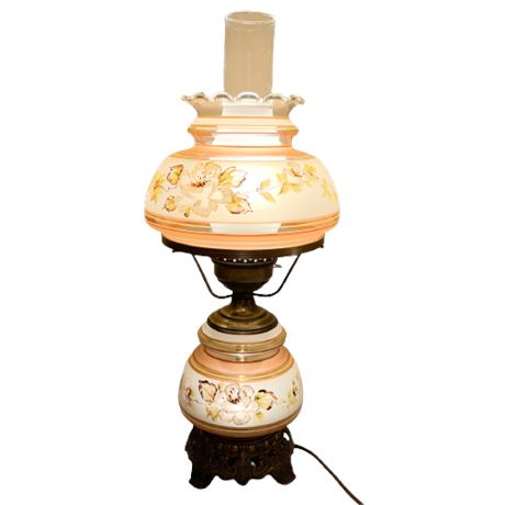 Vintage Quoizel Hurricane Lamp