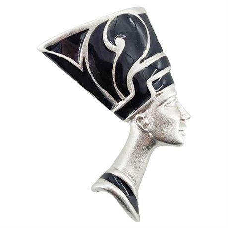 Vintage Egyptian Revival Nefertiti Brooch