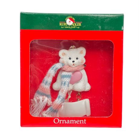 Kurt Adler Ornament, Teddy Bear Plaque