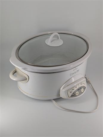 Electric Rival Crockpot Stoneware Slow Cooker 15" x 7" x 11"