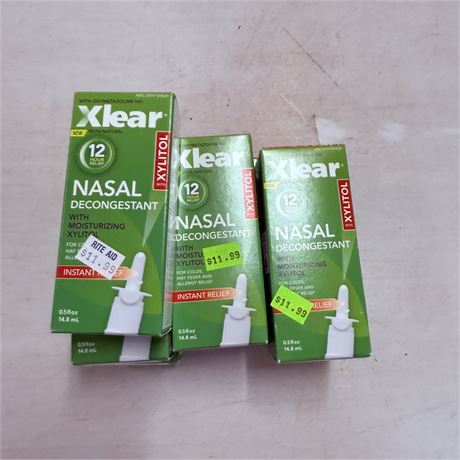 7 New Xlear Nasal Decongestant