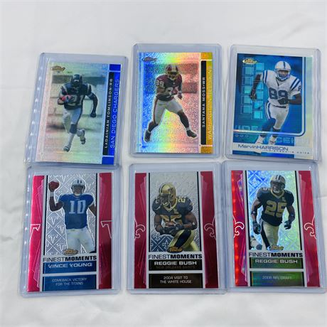 6 Topps Finest Numbered Refractors