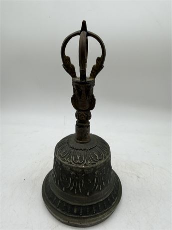 Antique Tibetan Monk Brass Bell