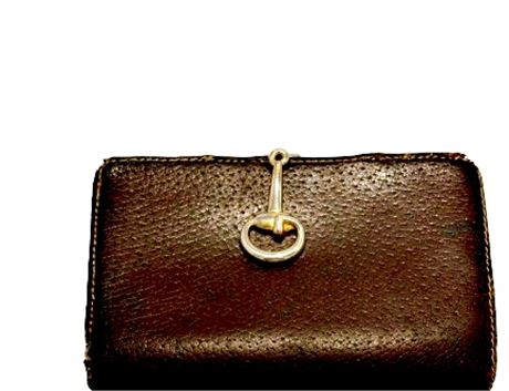 1970's Gucci Horsebit Clasp Leather Wallet