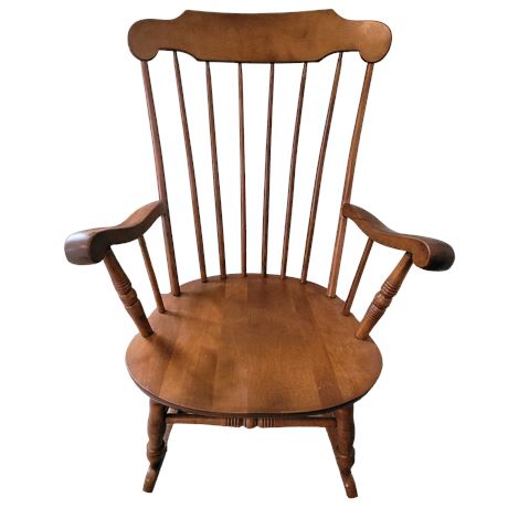 S Bent & Bros Inc. Spindle Back Rocking Chair