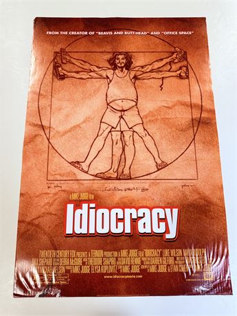 Idiocracy Original DS Rolled 27x40 Movie Poster
