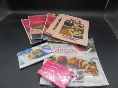 NEW VINTAGE TUPPERWARE RECIPE BOOKS & CARDS