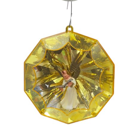 VTG Jewelbrite Diorama Angel Ornament