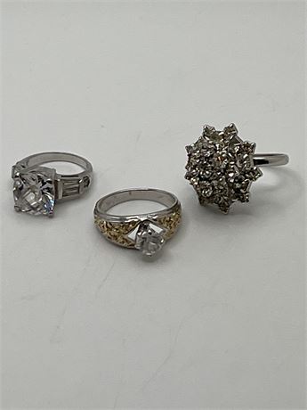 Cluster ring and cz rings lot