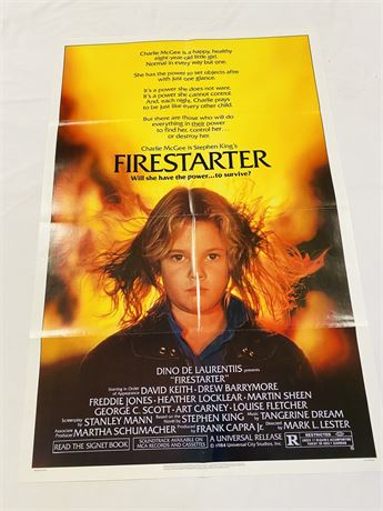 Firestarter Original 27x41 Movie Poster