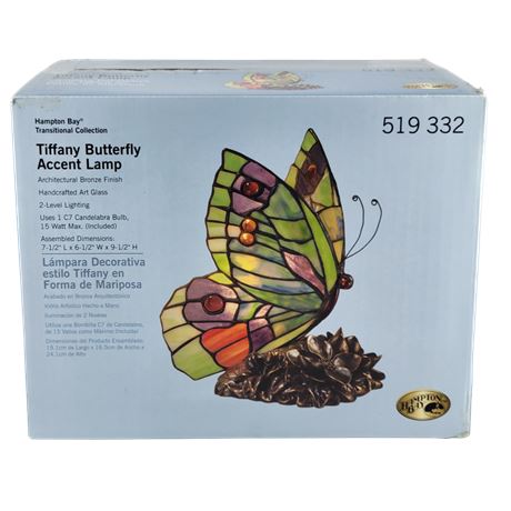 Hampton Bay Tiffany Butterfly Accent Lamp 519332