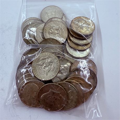 $20 Kennedy 40% Silver Half Dollars