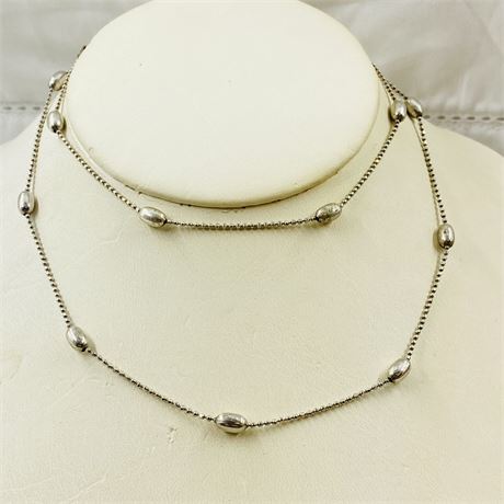 6.5g Sterling Bead Necklace
