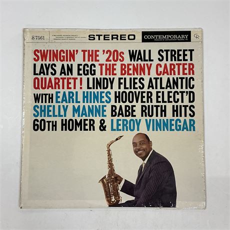 The Benny Carter Quartet Swingin the 20’s Sealed Vinyl Record