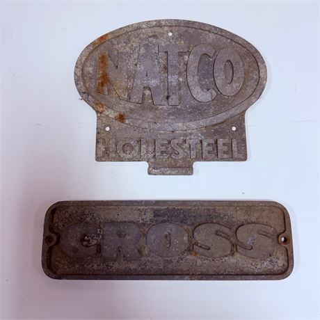 Large Machinery Manufacturer Plates