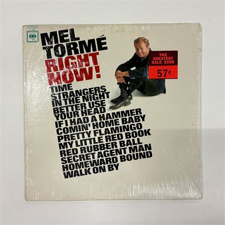 Mel Tormé Right Now Sealed Vinyl Record