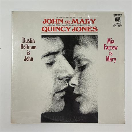 Quincy Jones John and Mary Sealed Vinyl Record
