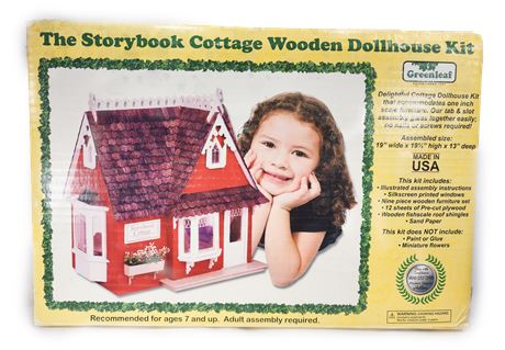 The Storybook Cottage Wood Dollhouse Kit MIB