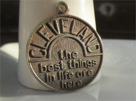 CLEVELAND the best things in life are here ~ Sterling Silver Charm by Danecraft