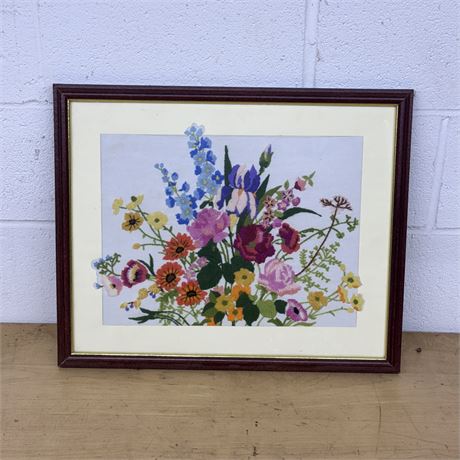 Floral Crewel Embroidery
