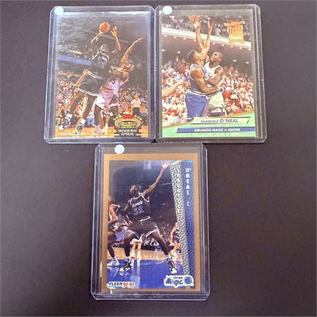 3 Shaq Rookie Cards