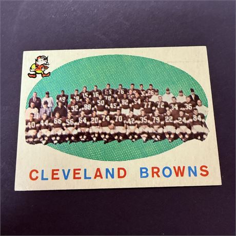1959 Topps Browns Team Card