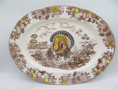 Vintage Turkey Platter Made in Japan #4