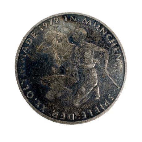 1972 German 10 Dutch Mark XX Olympic Commemorative Coin