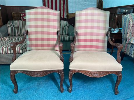 Pair of Transitional Style Armchairs