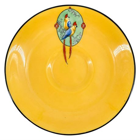 Crown Staffordshire Hand-Painted Bone China Saucer