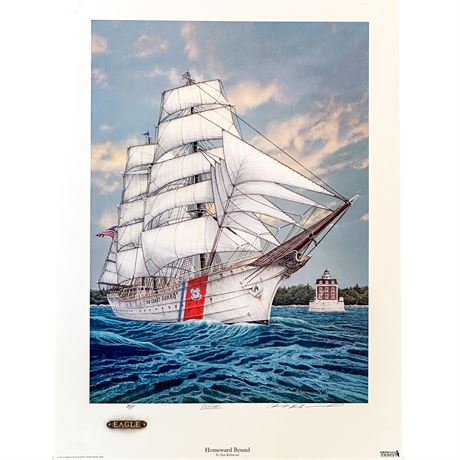 Lithographic Print of the Painting "Homeward Bound" by Artist Ben Richmond