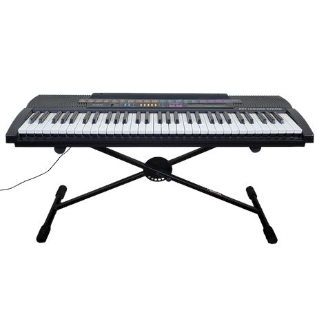 Casio CTK-520L Electronic Keyboard / Quik Lok Italian Keyboard Stand