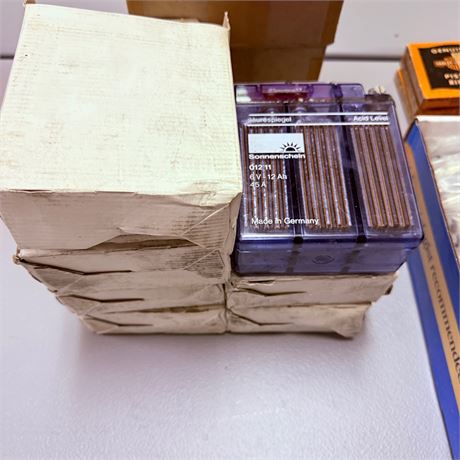 6 NOS 6V Motorcycle Batteries