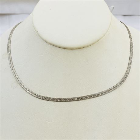 Vtg 8.5g Italy Sterling Necklace