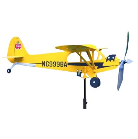 Piper J3 Cub Airplane Weather Vane Decor