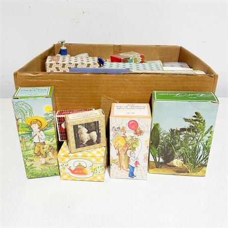 Box Lot of Assorted Avon Perfume Bottles