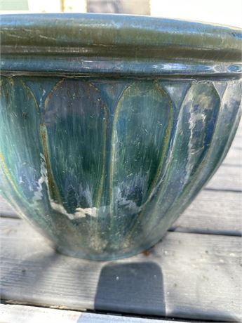 Green/Blue Garden Pot
