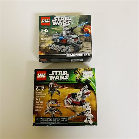 Lego 75000 + 75028 Star Wars Sets in Boxes