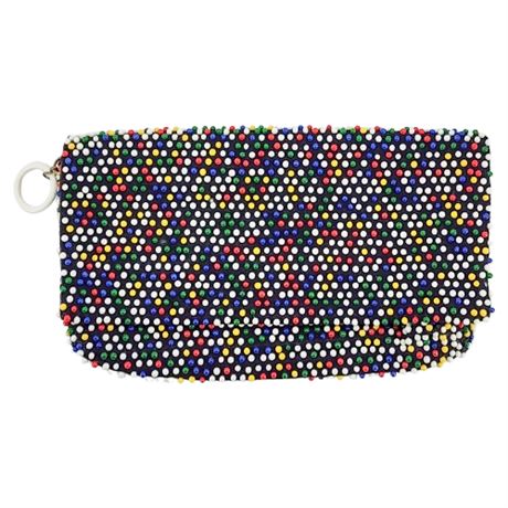 Vintage Lumured "Caviar Beadette" Candy Dot Clutch Purse